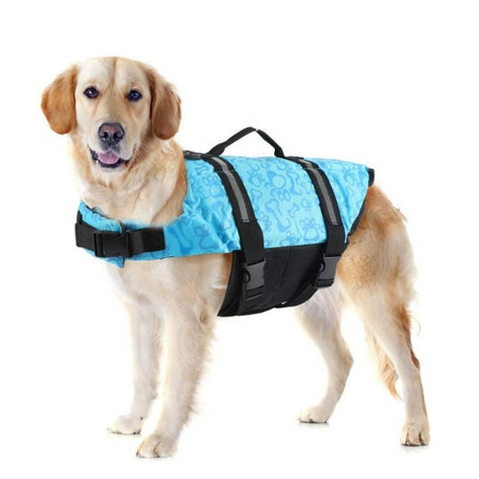 High Visibility Dog Life Jacket | Adjustable, Durable Pet Swim Vest for Boating & Pool